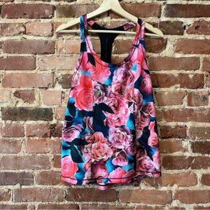 Lululemon Athletica Lightened Up Singlet Secret Garden / Black